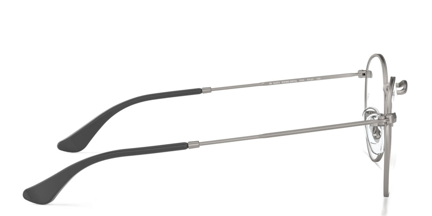 Shop Ray-Ban Round Metal Optics Eyeglasses in Ruthenium online.