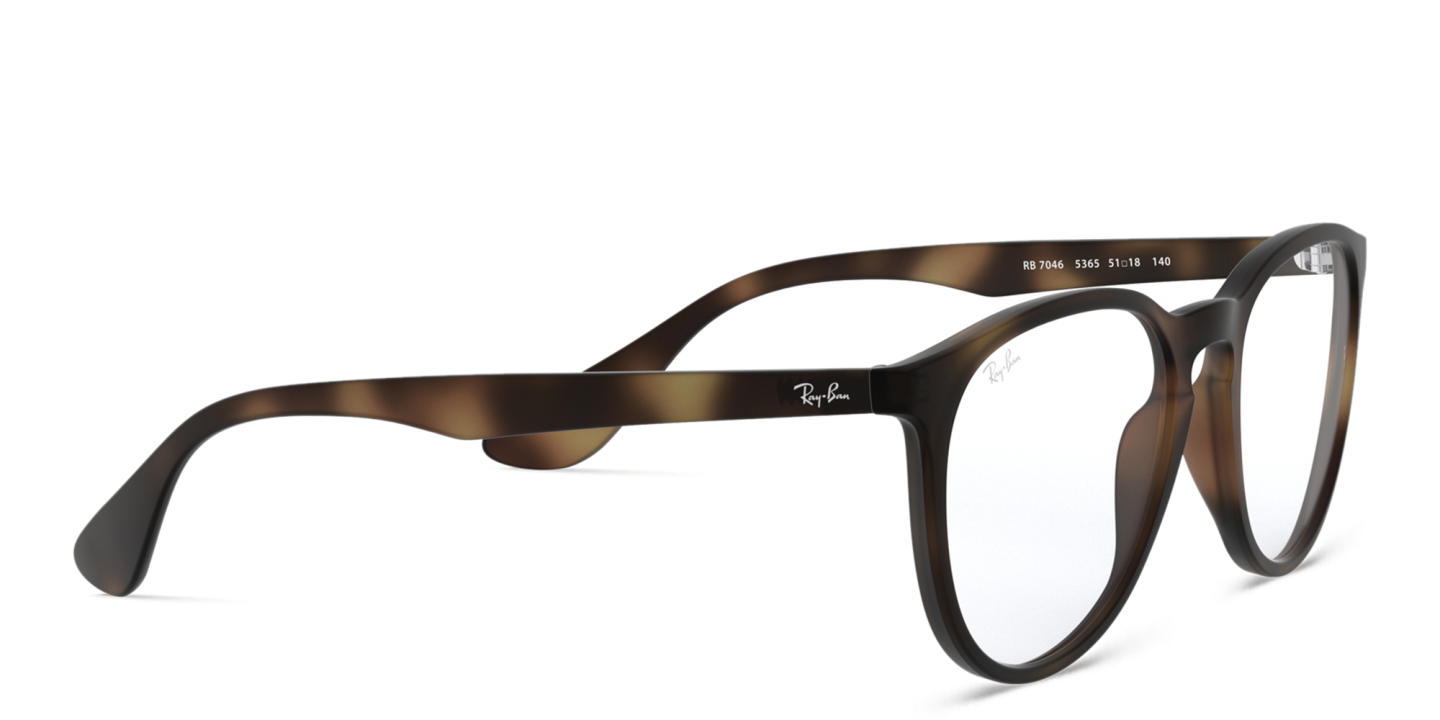 Ray-Ban Erika Round Eyeglasses in Havana – Product Photo 3