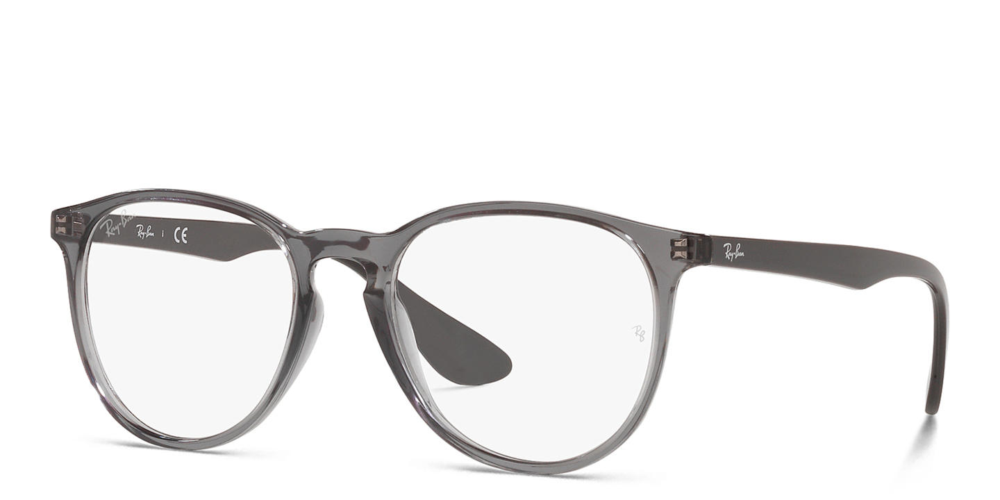 Ray-Ban Erika Round Eyeglasses in Transparent Grey – Product Photo 1