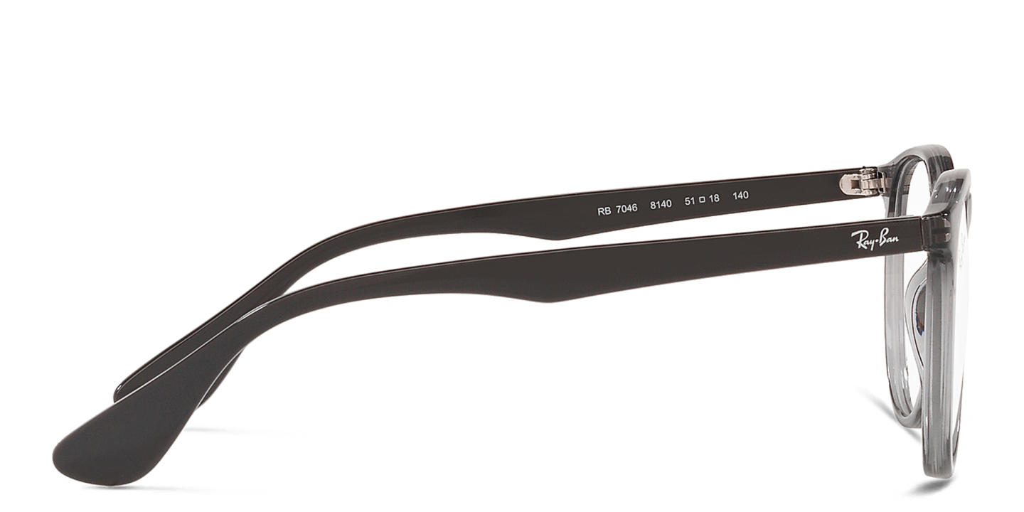 Ray-Ban Erika Round Eyeglasses in Transparent Grey – Product Photo 2