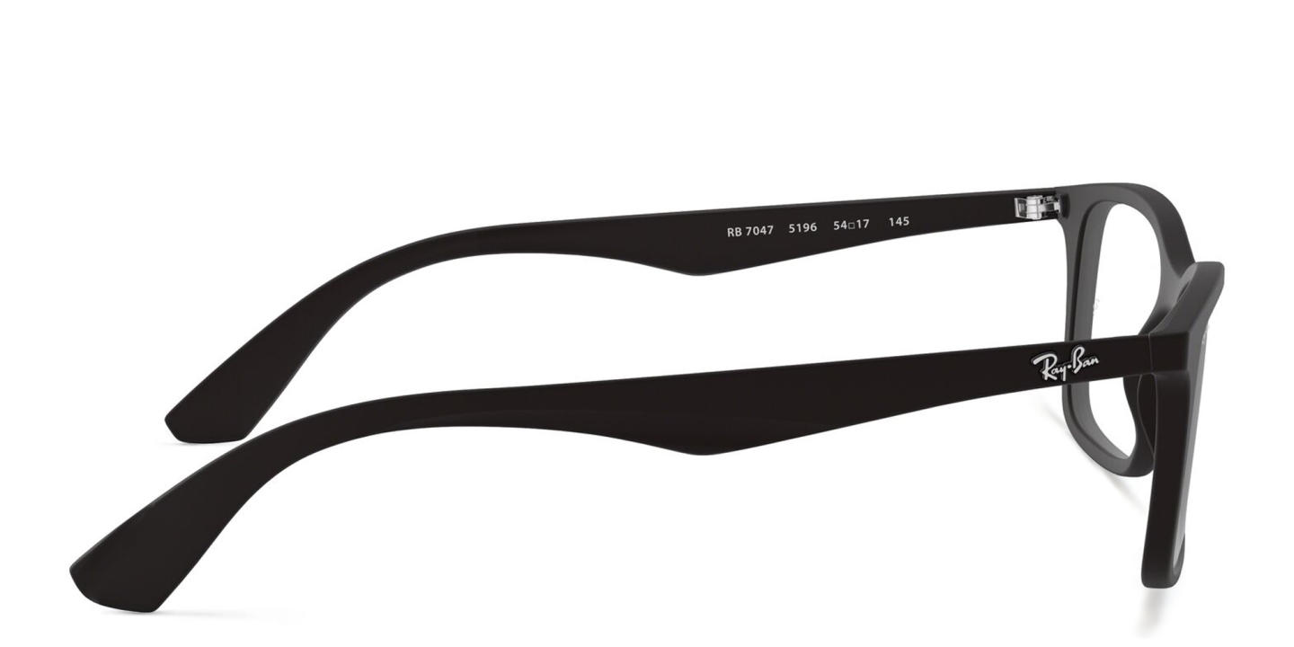 Ray-Ban Optics Unisex Rectangle Eyeglasses in Black – Product Photo 3