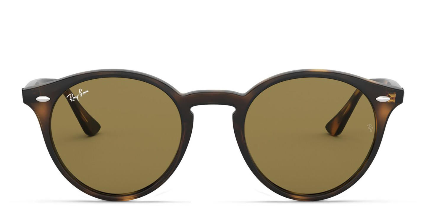 Shop Ray-Ban Unisex Round Sunglasses in Light Havana online.