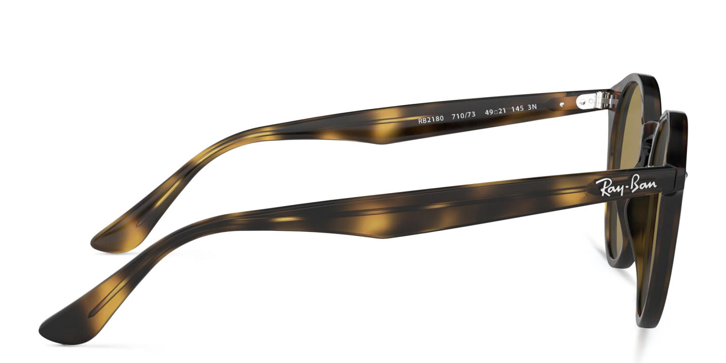 Ray-Ban Unisex Round Sunglasses in Light Havana – Product Photo 3