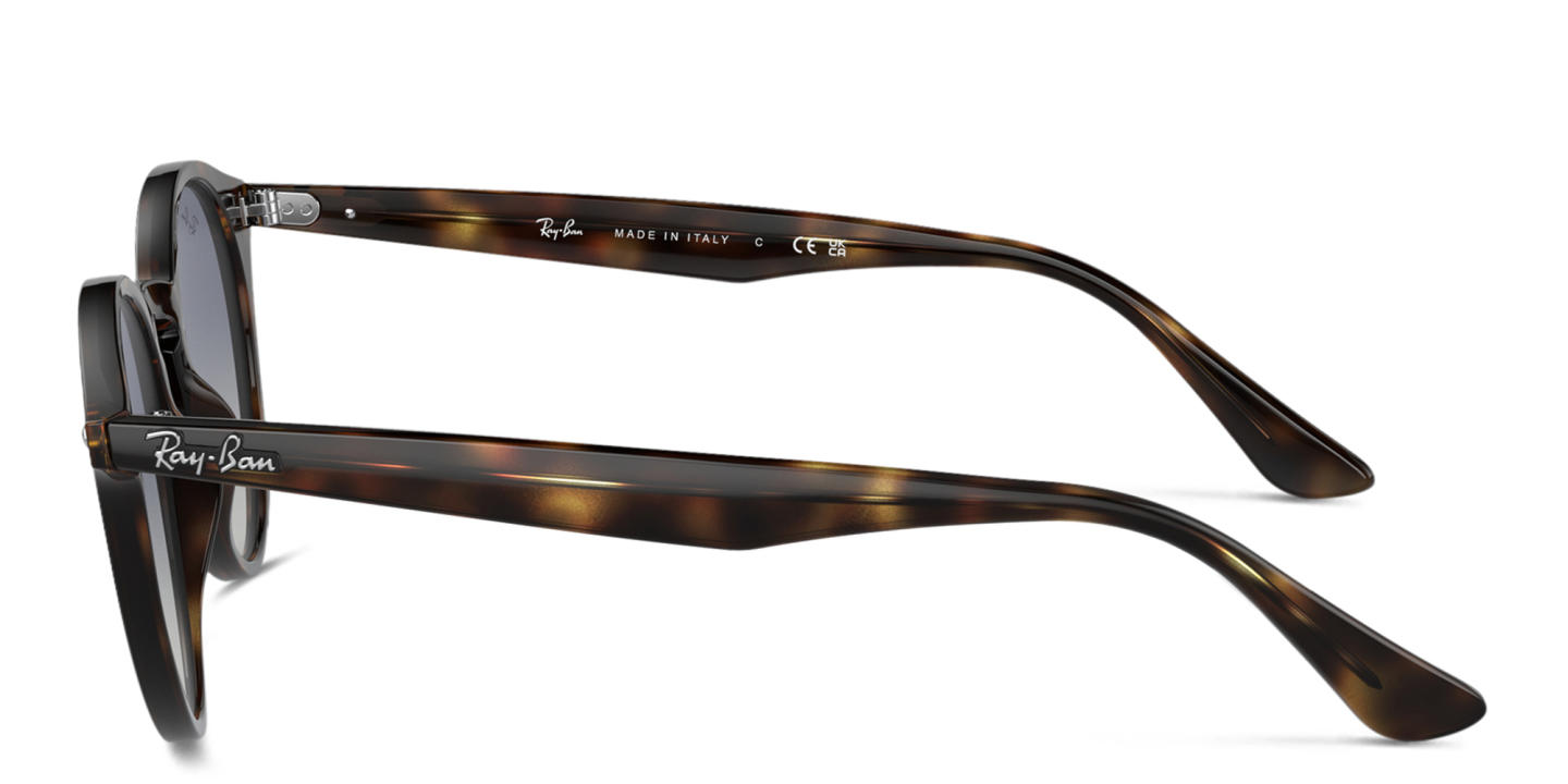 Ray-Ban Unisex Round Sunglasses in Light Havana – Product Photo 2