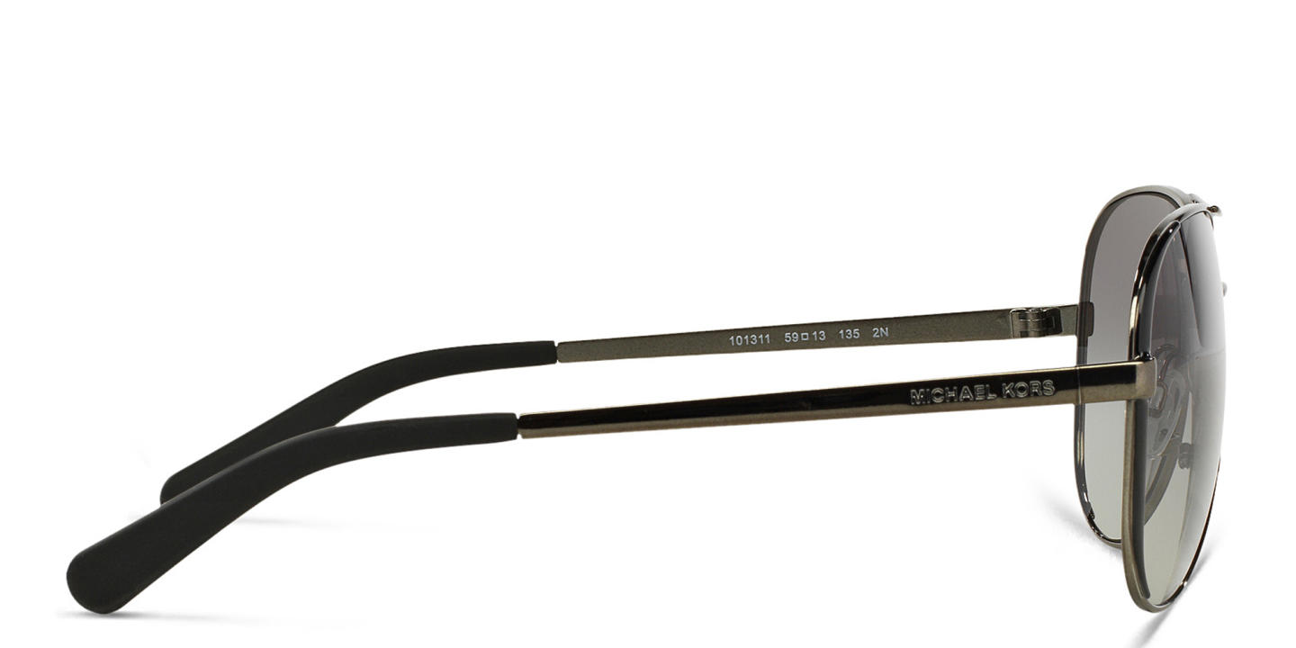 Michael Kors Chelsea Pilot Sunglasses in Black & Gunmetal – Product Photo 2