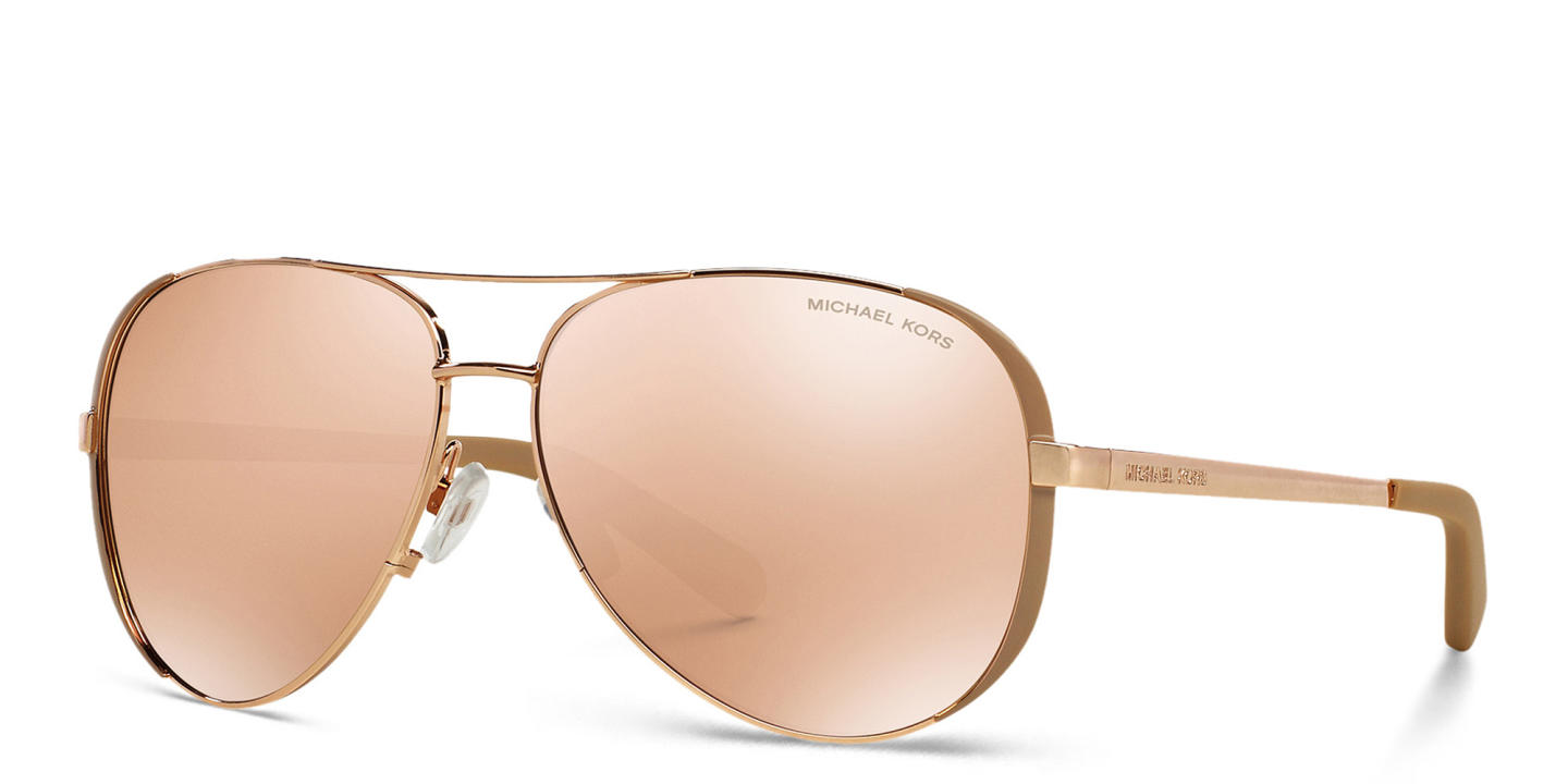 Michael Kors Pilot Sunglasses in Rose Gold – Product Photo 1