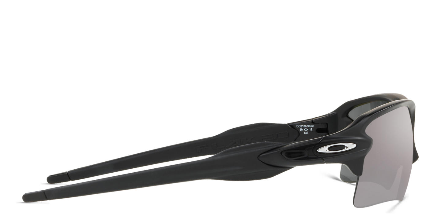 Shop Oakley Flak 2.0 XL Half-Rim Rectangle Sunglasses in Matte Black online.