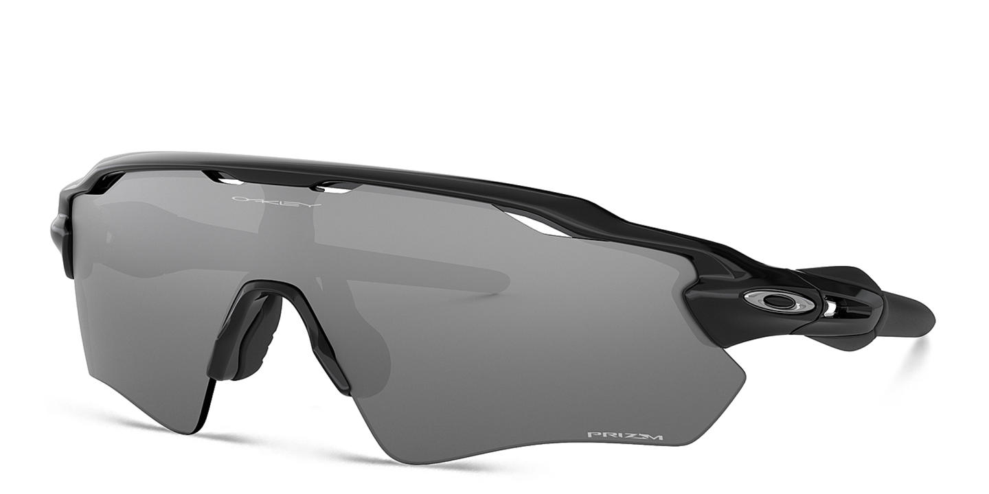 Oakley Radar EV Path Half-Rim Mask Sunglasses in Polished Black – Product Photo 2
