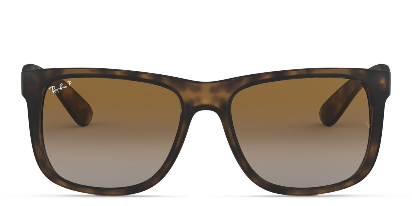 Shop Ray-Ban Justin Square Sunglasses in Tortoise online.
