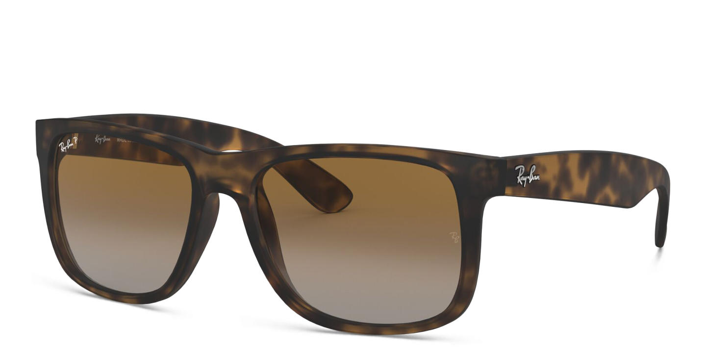 Shop Ray-Ban Justin Square Sunglasses in Tortoise online.