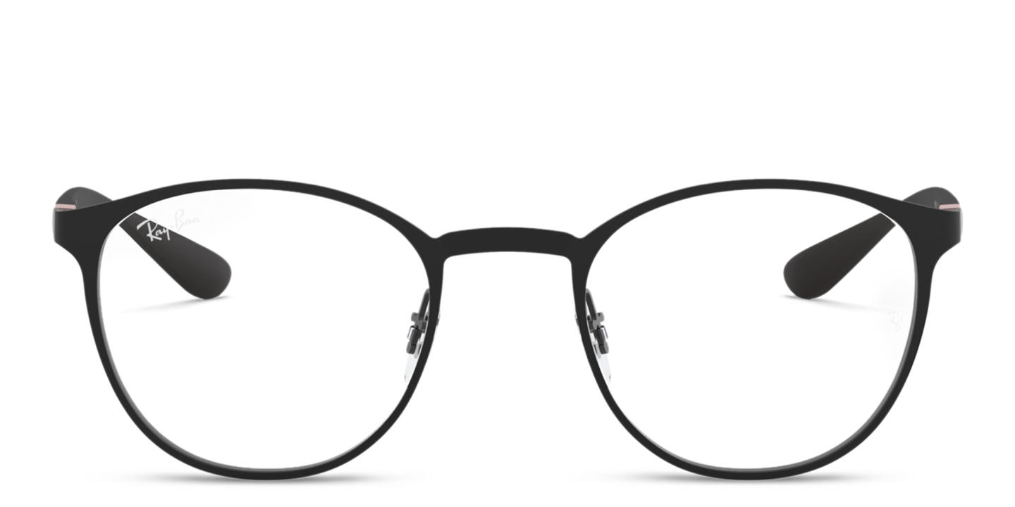 Shop Ray-Ban Optics Unisex Panthos Eyeglasses in Black online.