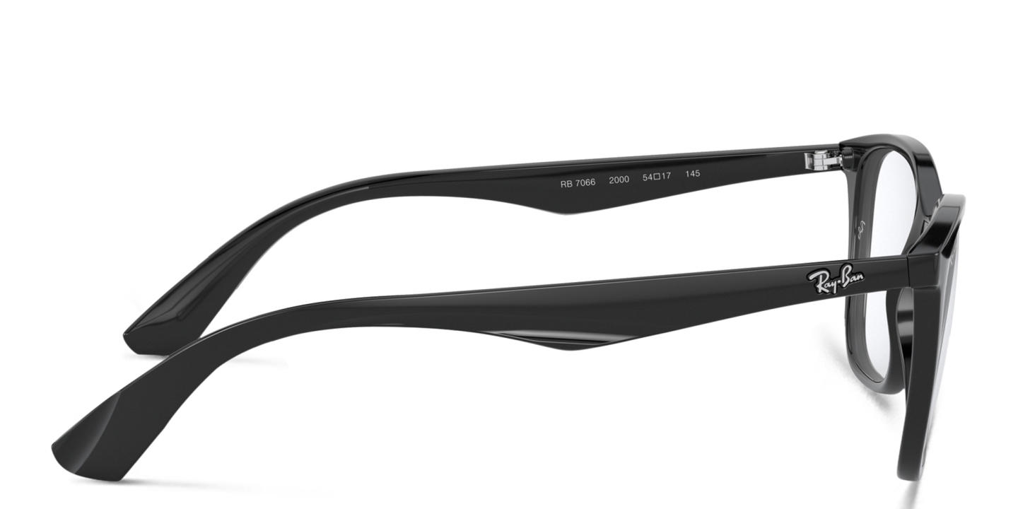Ray-Ban Unisex Square Eyeglasses in Black – Product Photo 2
