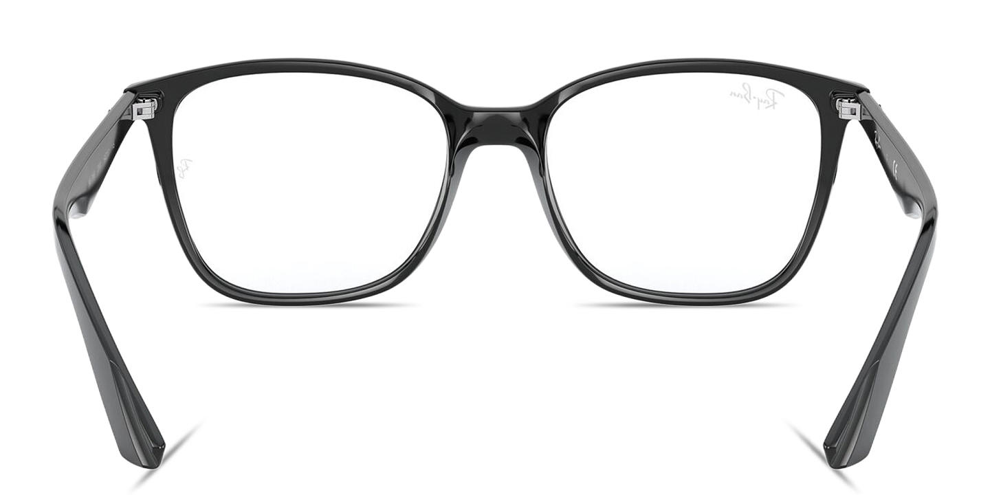 Ray-Ban Unisex Square Eyeglasses in Black – Product Photo 3