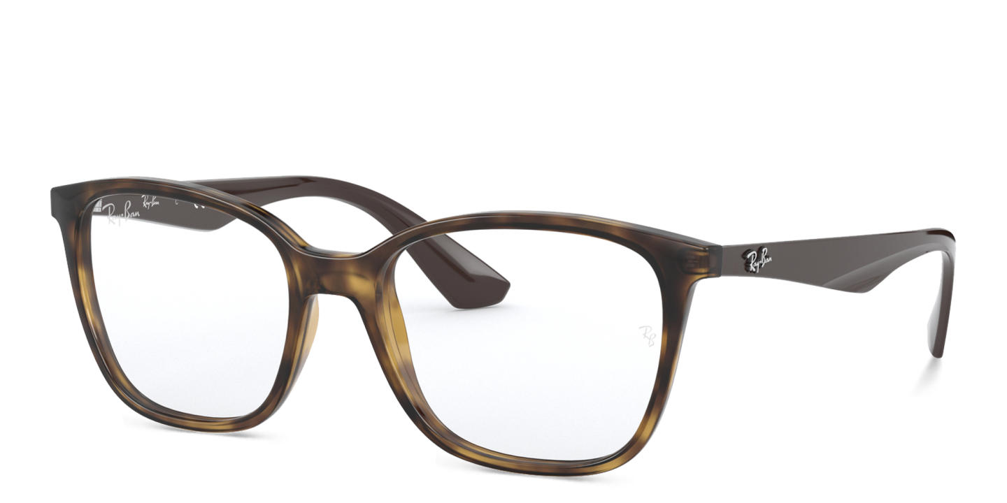 Ray-Ban Unisex Square Eyeglasses in Havana – Product Photo 1