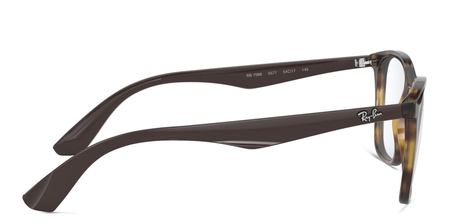 Ray-Ban Unisex Square Eyeglasses in Havana – Product Photo 2