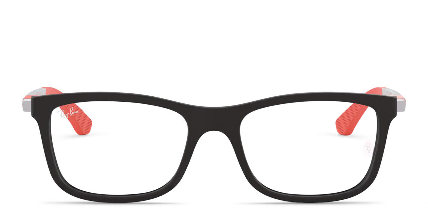 Ray-Ban Junior Kids Square Eyeglasses in Black – Product Photo 0