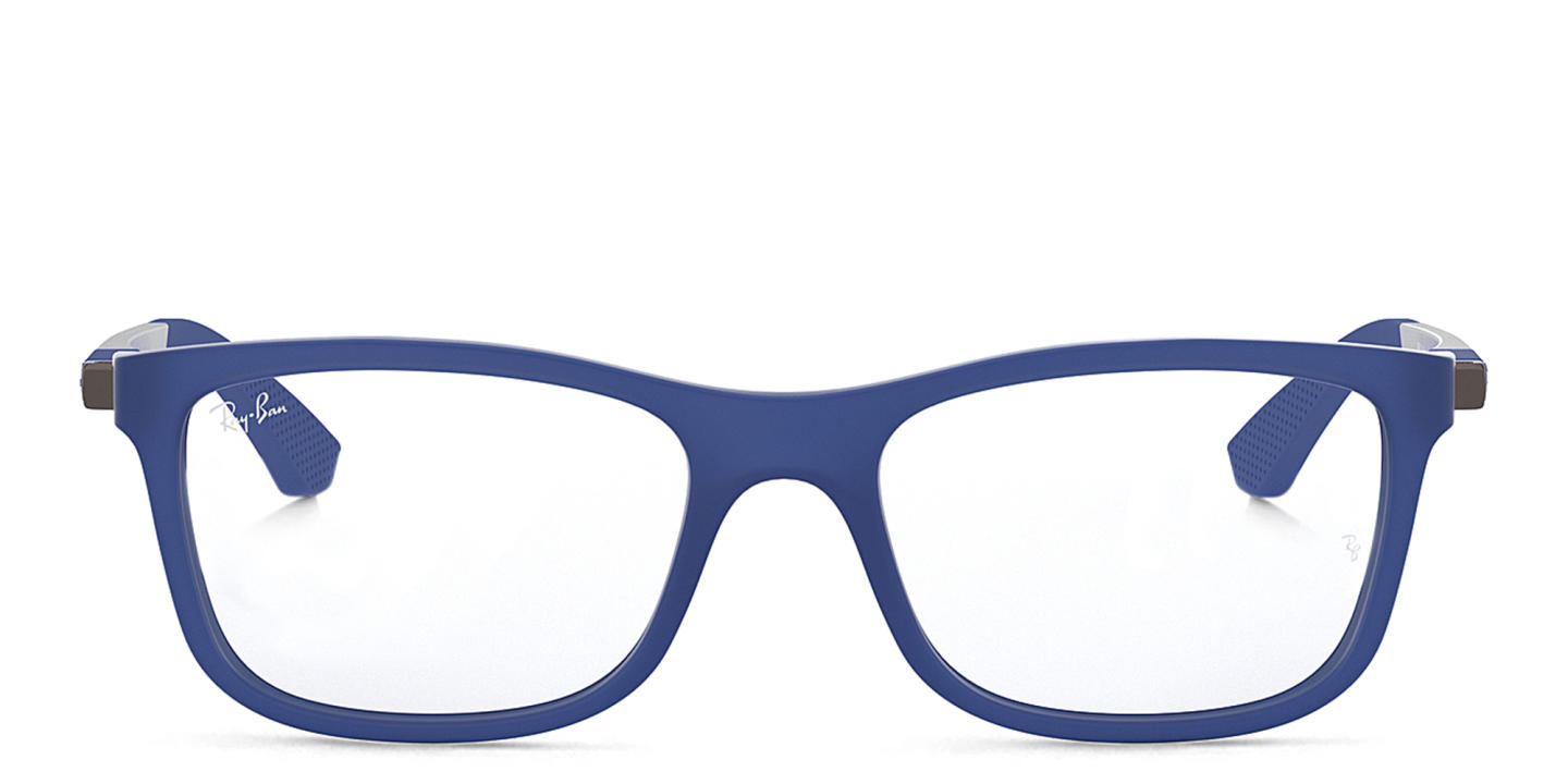 Shop Ray-Ban Junior Kids Square Eyeglasses in Blue online.