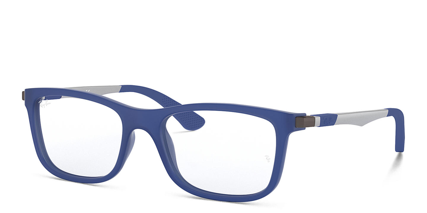 Shop Ray-Ban Junior Kids Square Eyeglasses in Blue online.