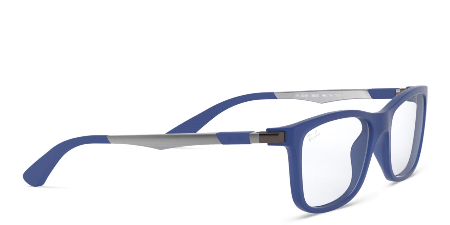 Shop Ray-Ban Junior Kids Square Eyeglasses in Blue online.