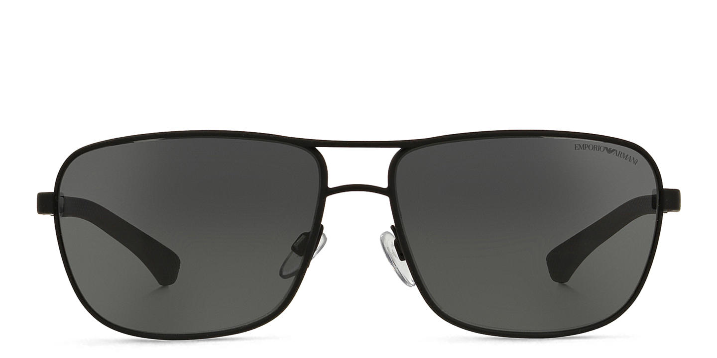Emporio Armani Rectangle Sunglasses in Black – Product Photo 0