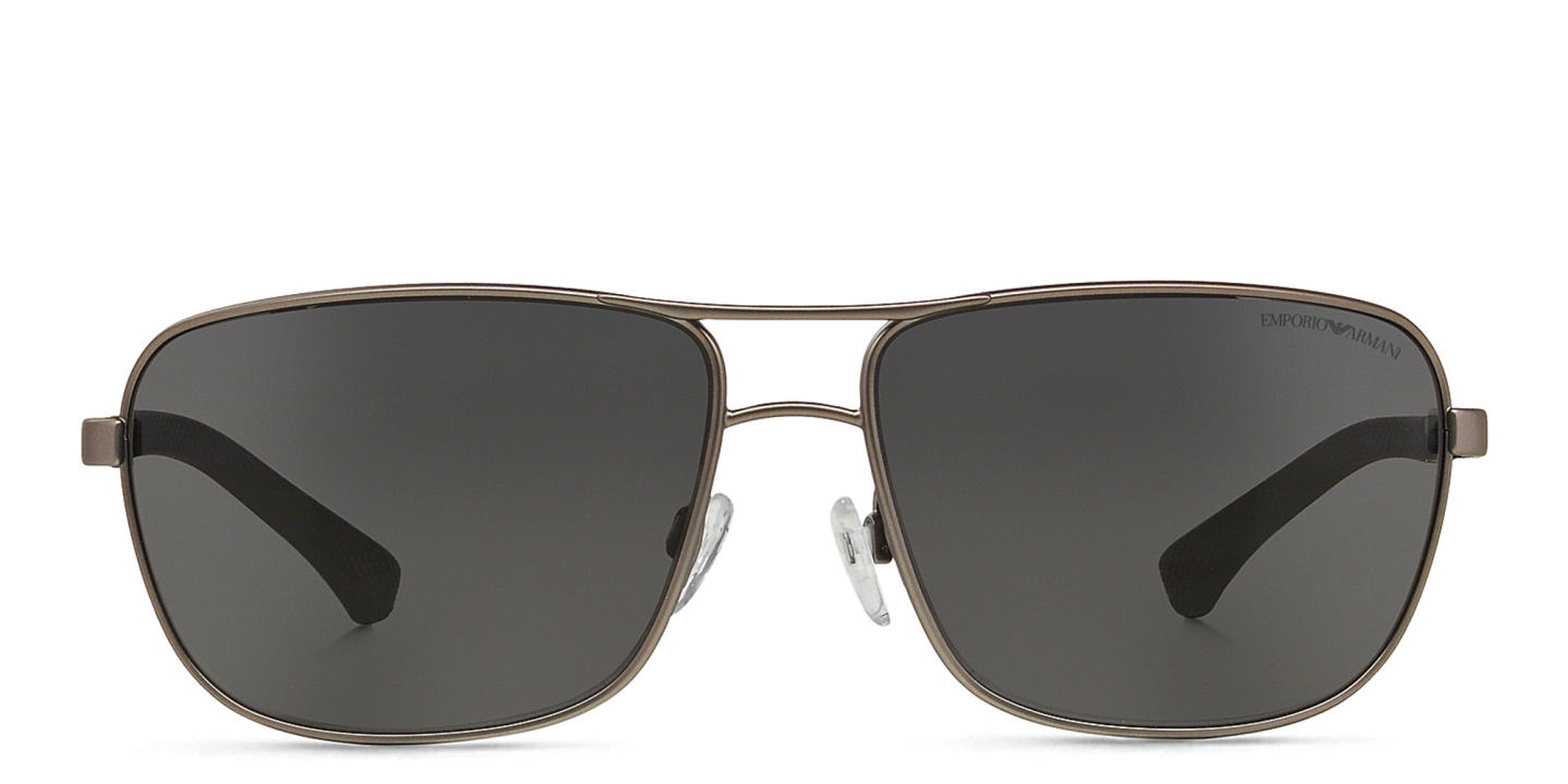 Emporio Armani Rectangle Sunglasses in Gunmetal – Product Photo 0