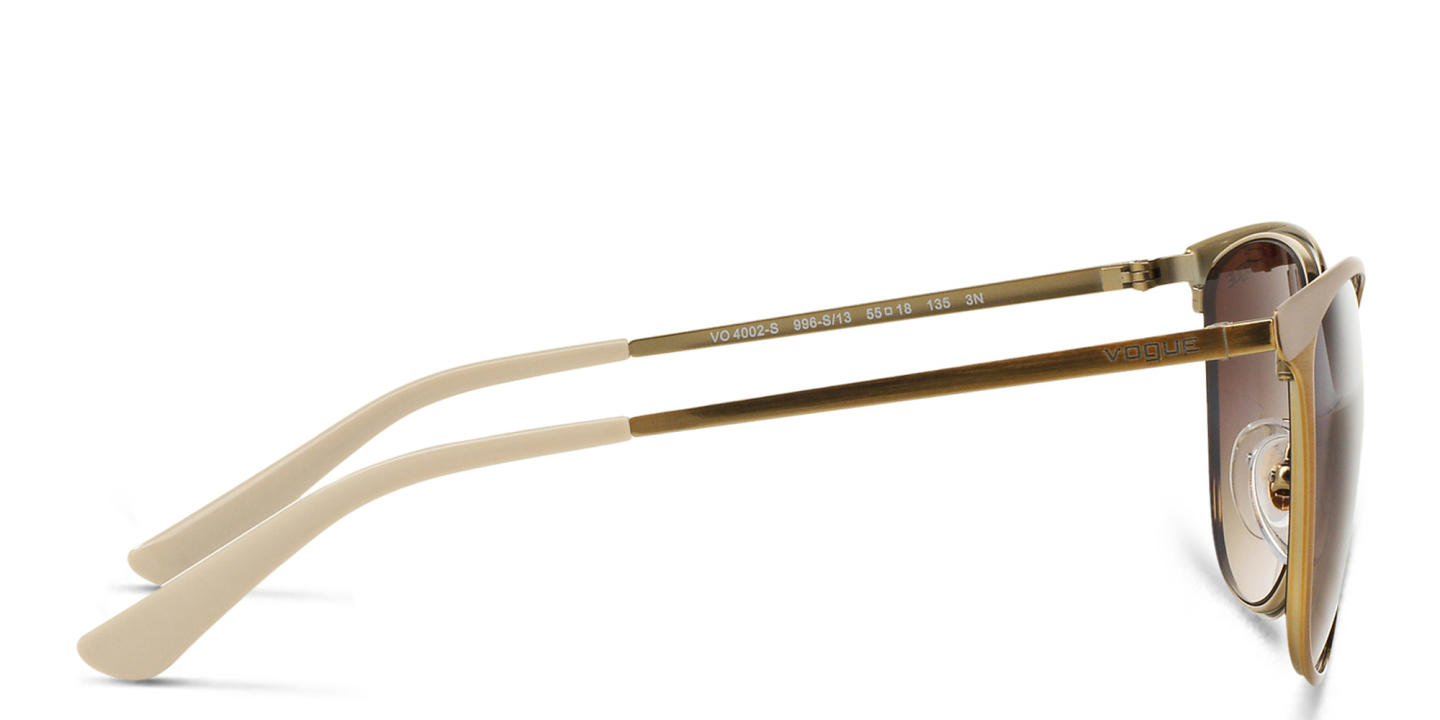 Vogue Eyewear Logo-Engraved Square Sunglasses in Beige – Product Photo 2