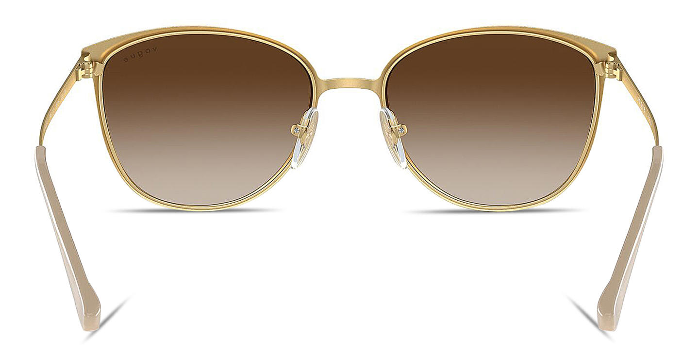 Vogue Eyewear Logo-Engraved Square Sunglasses in Beige – Product Photo 3