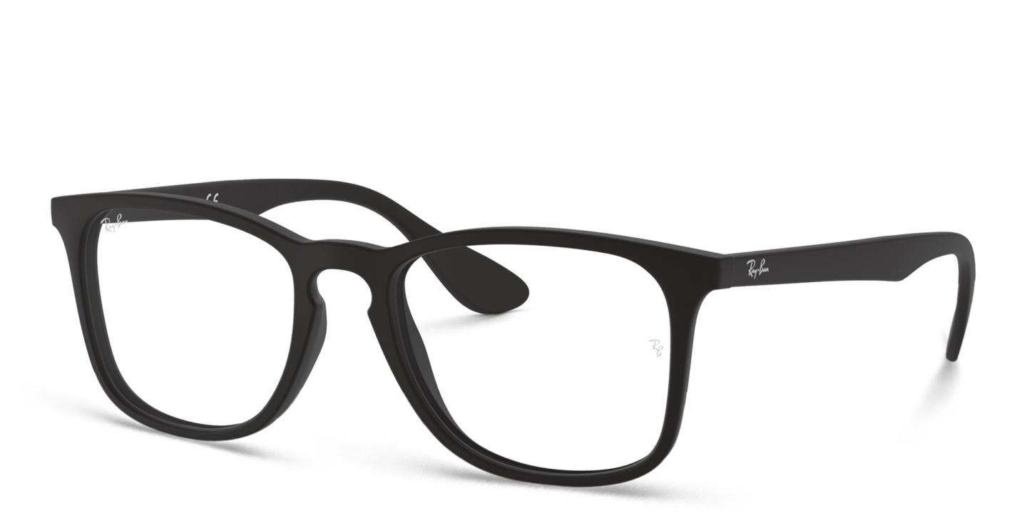 Ray-Ban Unisex Square Eyeglasses in Black – Product Photo 1