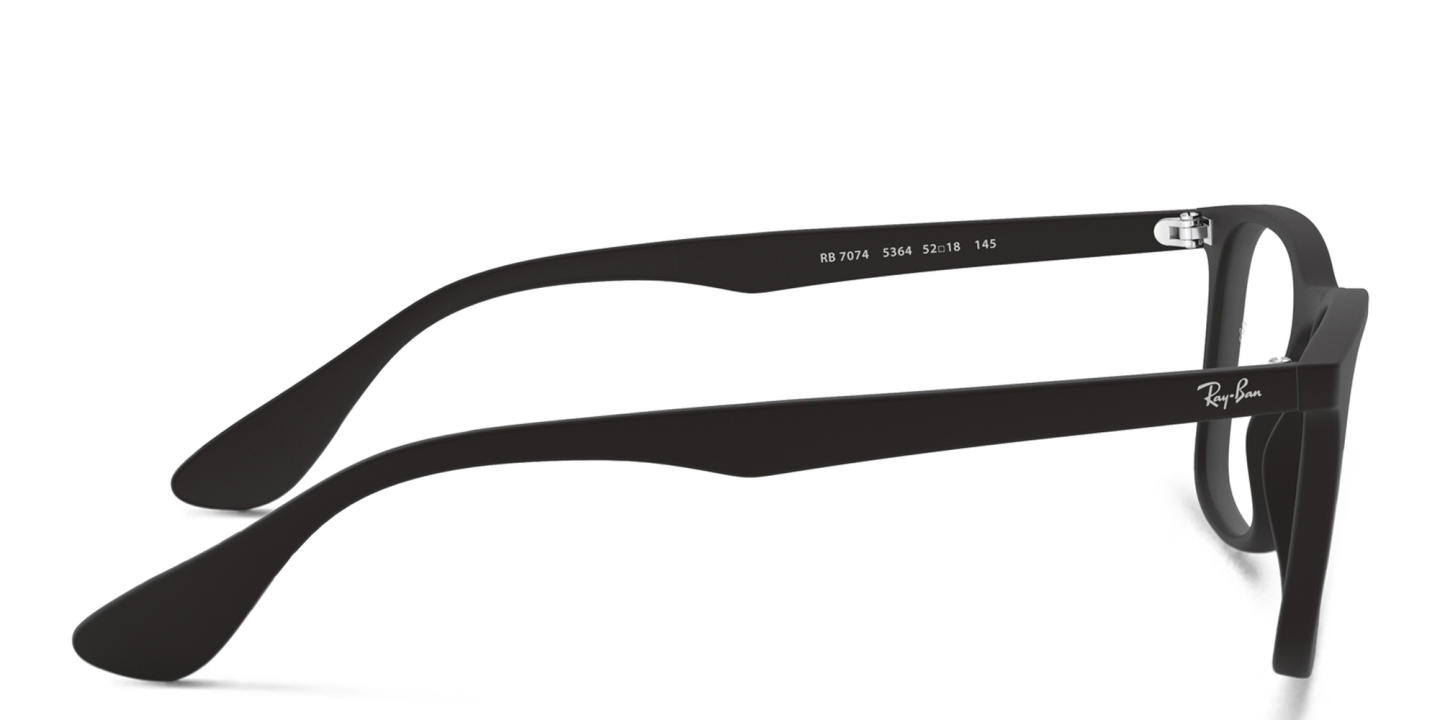 Ray-Ban Unisex Square Eyeglasses in Black – Product Photo 2