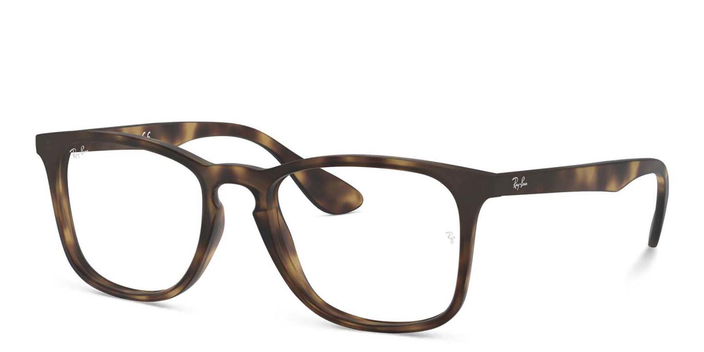 Ray-Ban Unisex Square Eyeglasses in Havana – Product Photo 1