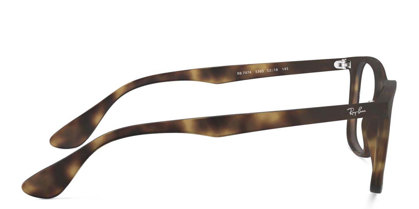 Shop Ray-Ban Unisex Square Eyeglasses in Havana online.