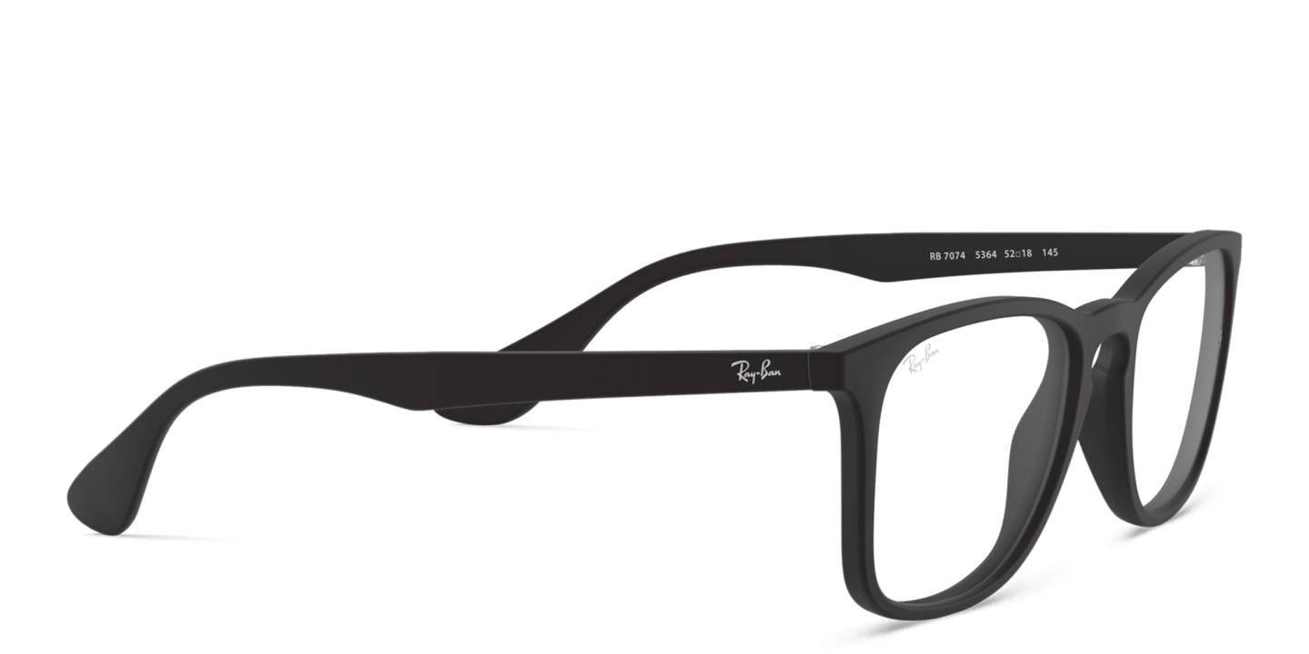 Ray-Ban Unisex Square Eyeglasses in Black – Product Photo 3