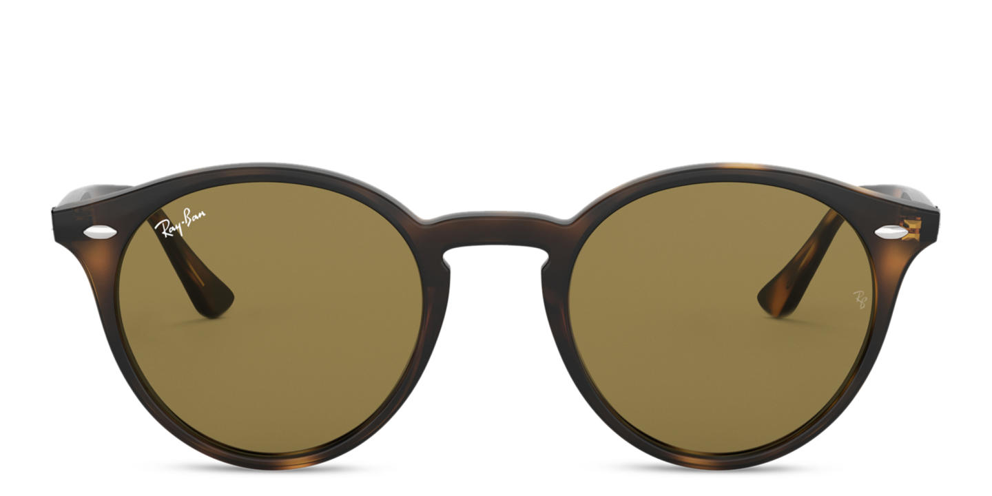 Ray-Ban Unisex Round Sunglasses in Light Havana – Product Photo 0