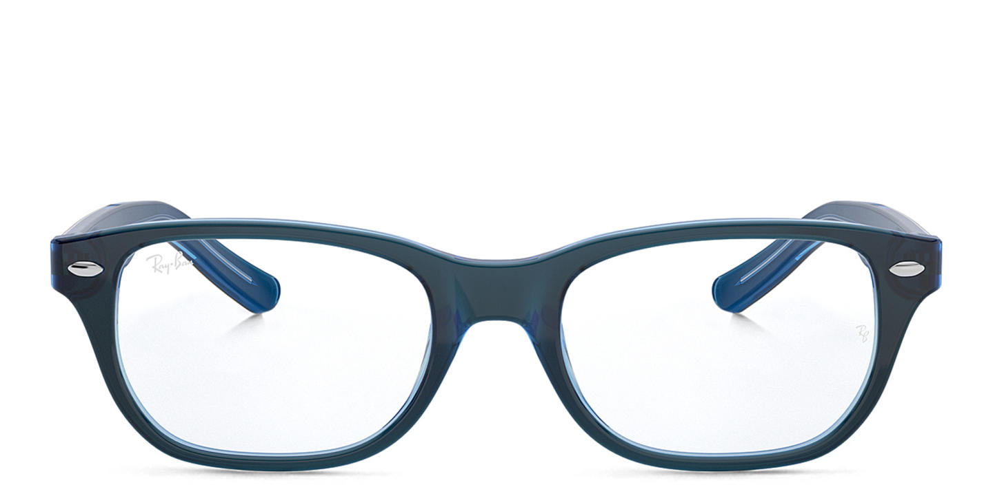 Ray-Ban Junior Kids Rectangle Eyeglasses in Blue – Product Photo 0