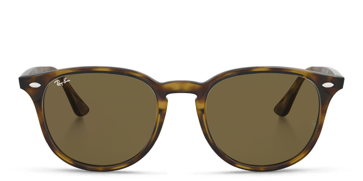 Ray-Ban Unisex Round Sunglasses in Light Havana – Product Photo 0