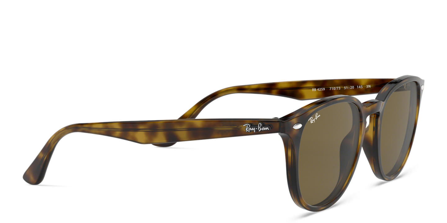 Ray-Ban Unisex Round Sunglasses in Light Havana – Product Photo 3