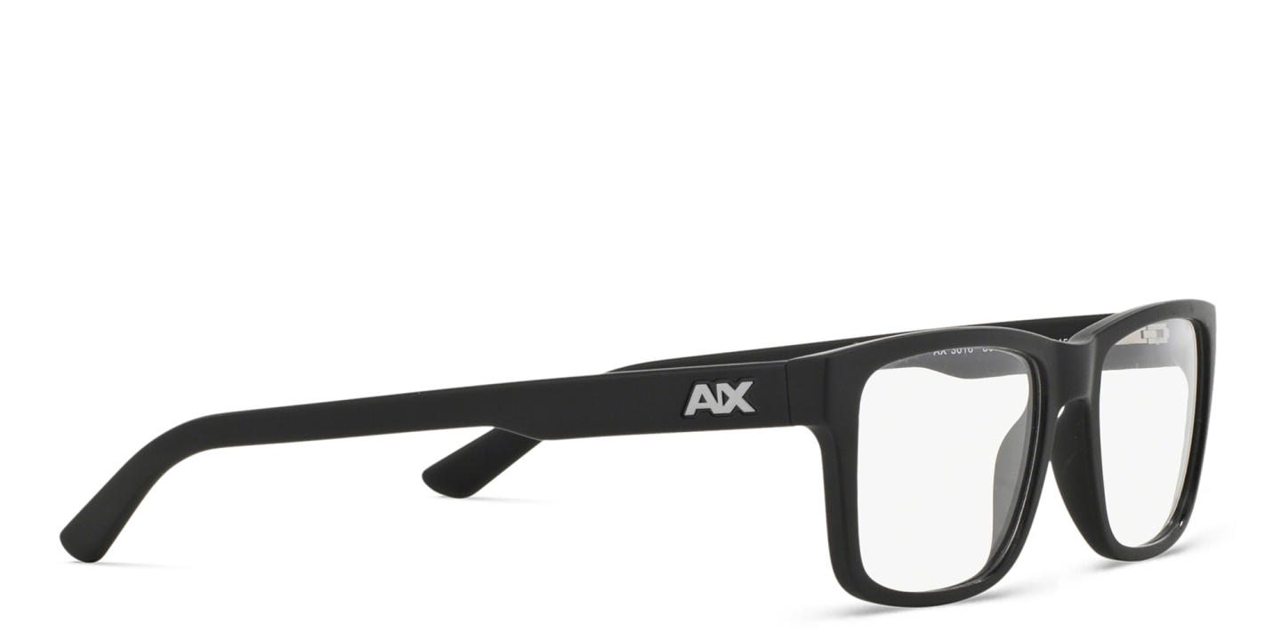 نظارات طبية مستطيلة بشعار A|X من أرماني إكستشينج بلون أسود - صورة المنتج 3