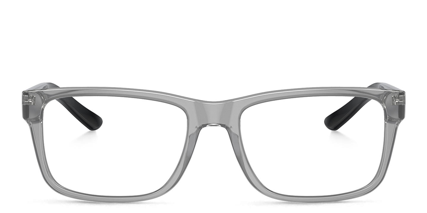 Armani Exchange Logo Square Eyeglasses in Grey – Product Photo 0