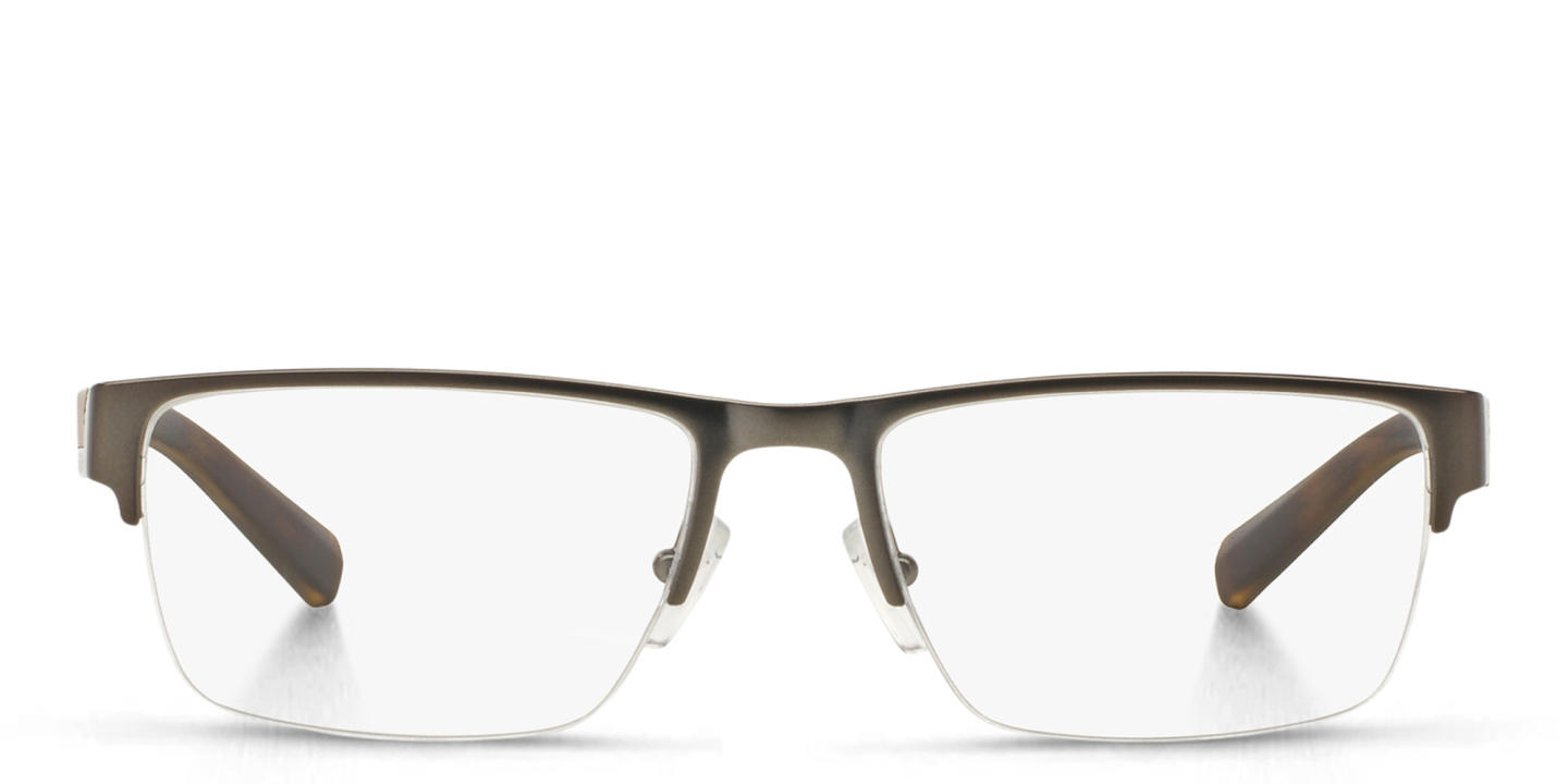 Shop Armani Exchange Rectangle Eyeglasses in Havana online.