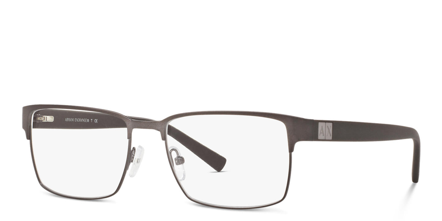 Armani Exchange Rectangle Eyeglasses in Gunmetal – Product Photo 1