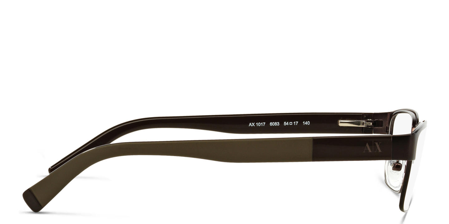 Armani Exchange Rectangle Eyeglasses in Brown – Product Photo 2