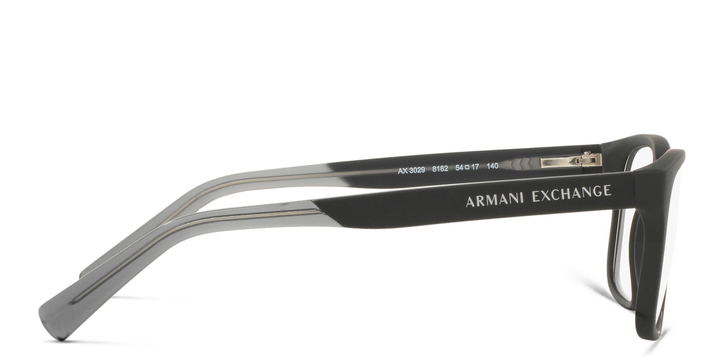 Armani Exchange Rectangle Eyeglasses in Black – Product Photo 2