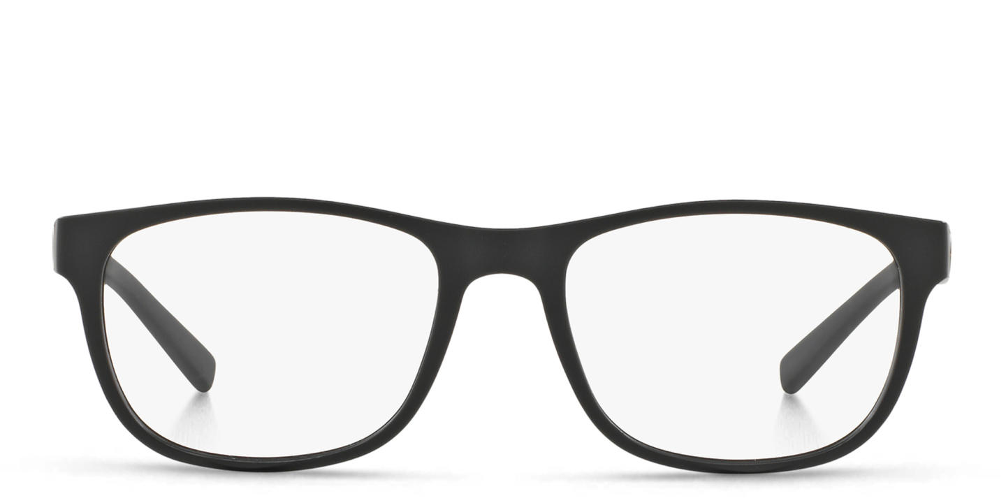 Armani Exchange A|X Logo Square Eyeglasses in Black – Product Photo 0
