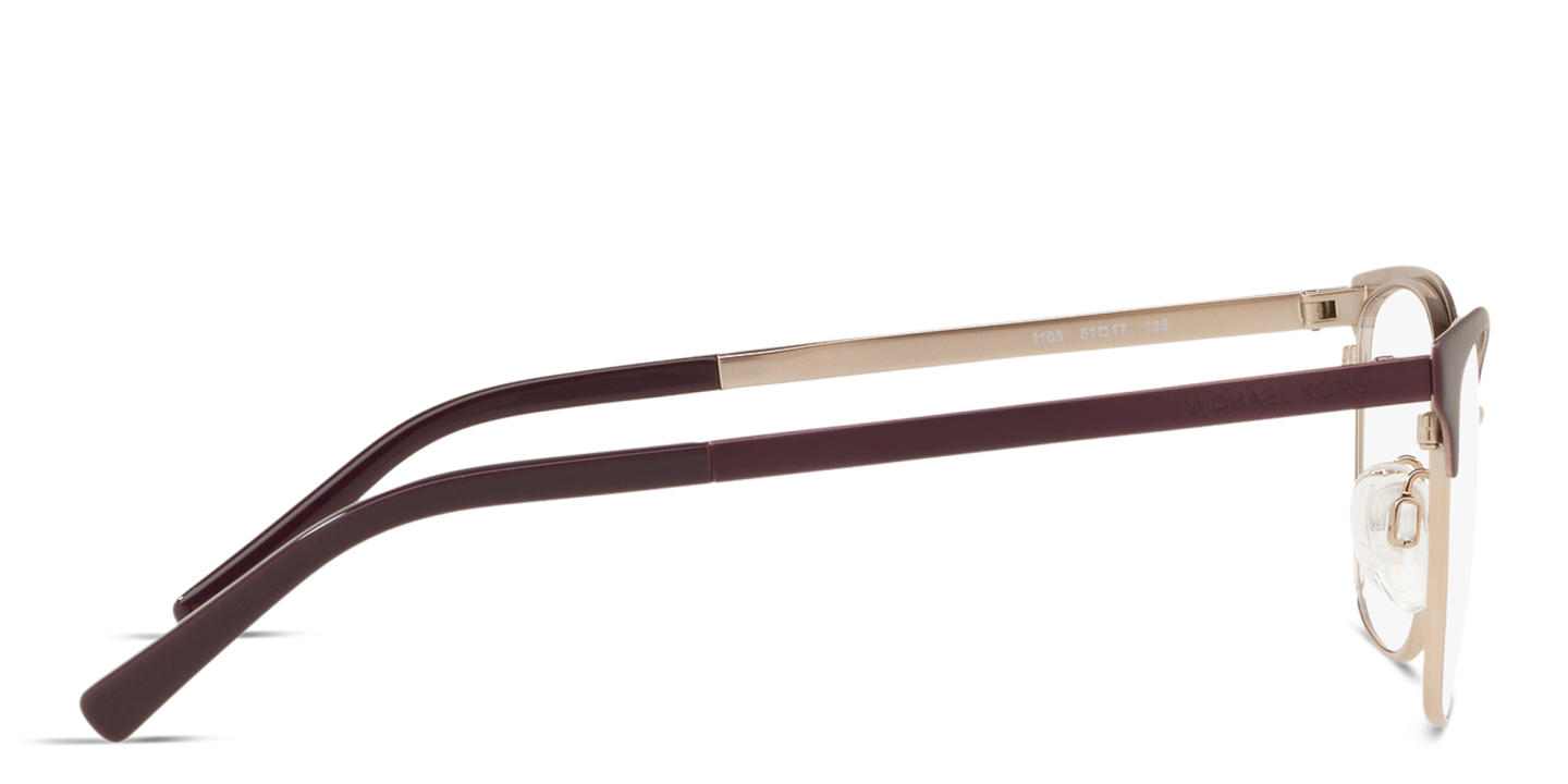 Michael Kors Adrianna IV Cat-Eye Eyeglasses in Dark Red – Product Photo 2