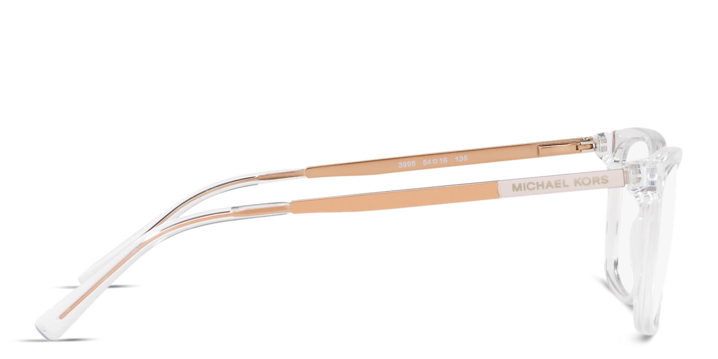 Michael Kors Vivianna II Rectangle Eyeglasses in Clear – Product Photo 2