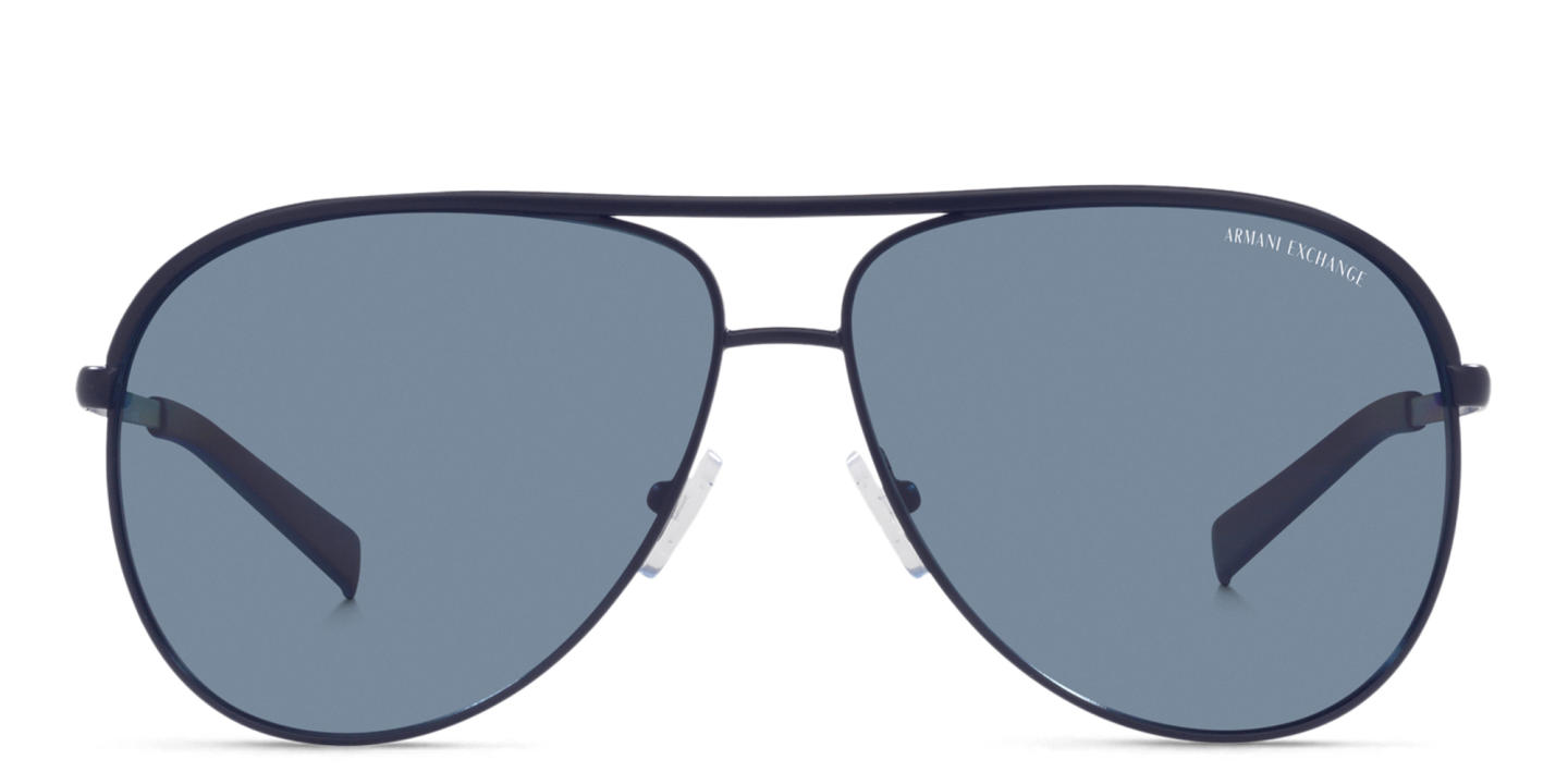 Armani Exchange Unisex Aviator Sunglasses in Blue – Product Photo 0