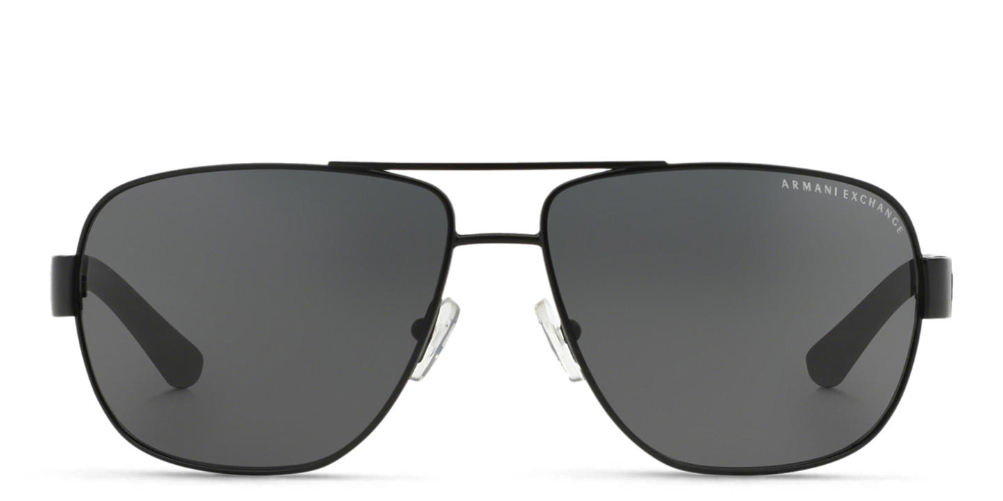 Armani Exchange Pilot Sunglasses in Black – Product Photo 0