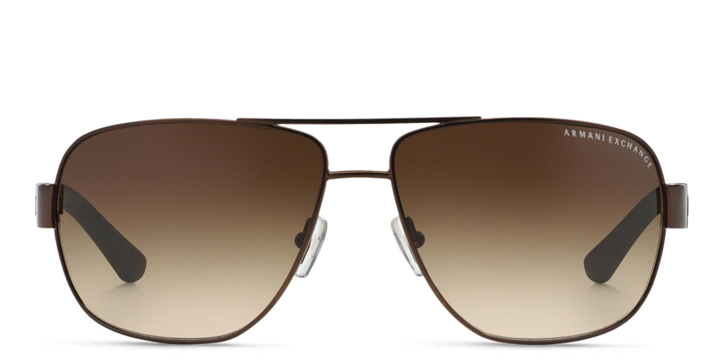 Armani Exchange Pilot Sunglasses in Brown – Product Photo 0