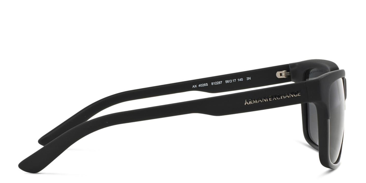 Shop Armani Exchange Unisex Square Sunglasses in Brown online.