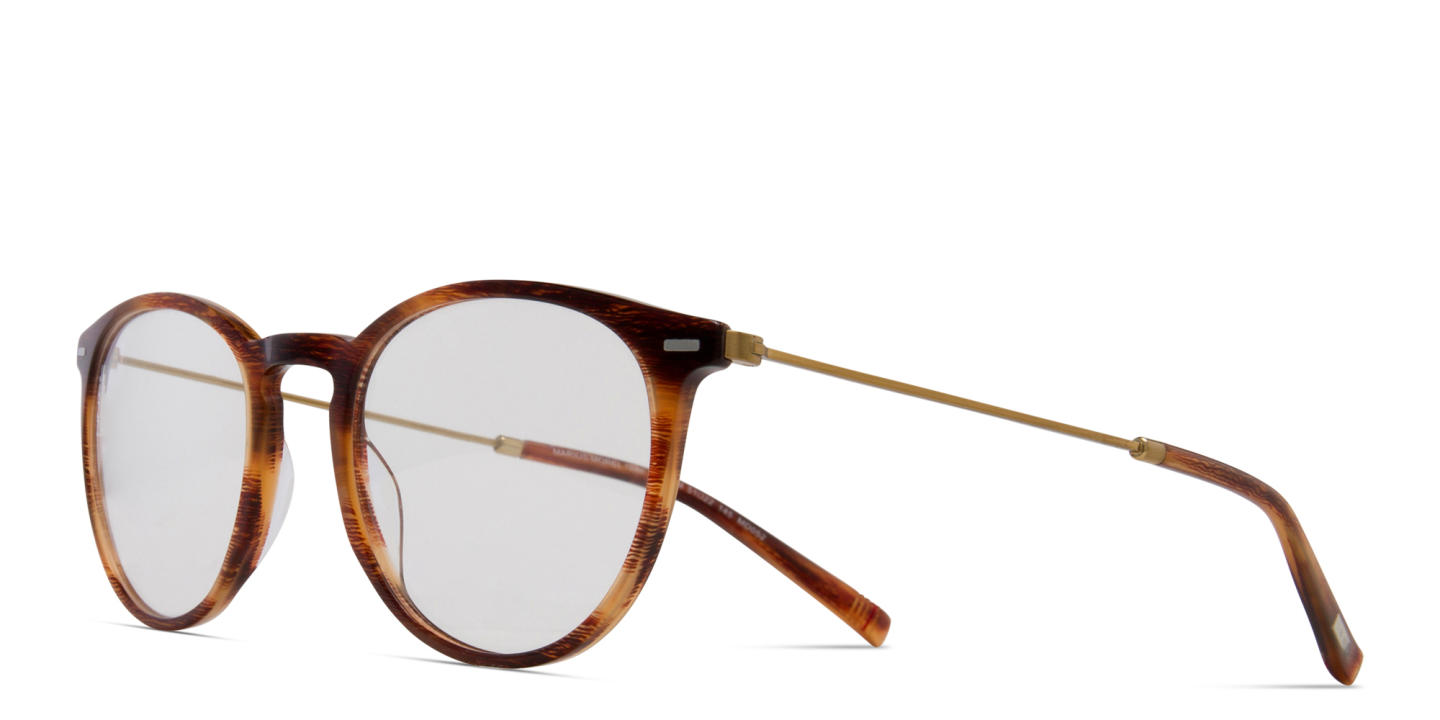 Tempo Round Eyeglasses in Brown – Product Photo 1